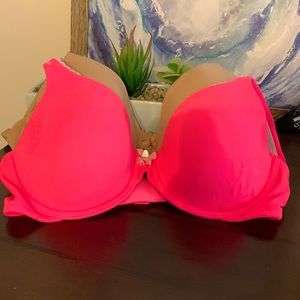 Two (2) Body by Victoria Lined Perfect underwire bras size 36C.